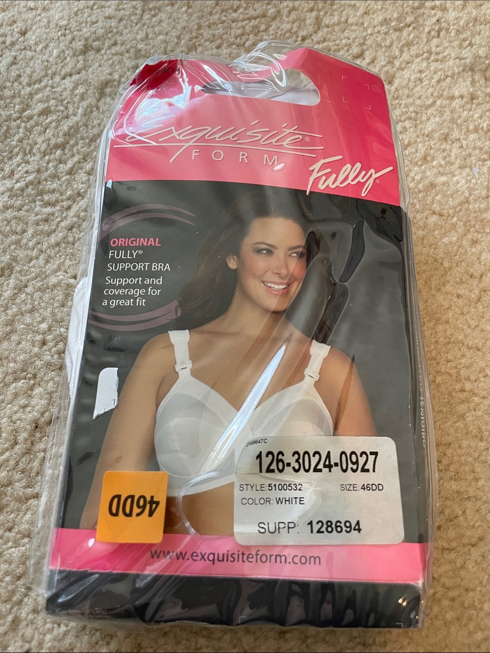 Exquisite Form Fully Support Bra in White